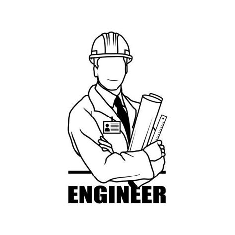 Engineer Man. Engineer Man Logo. Engineer Man Silhouette. Engineer Man Illustration. Engineer ...
