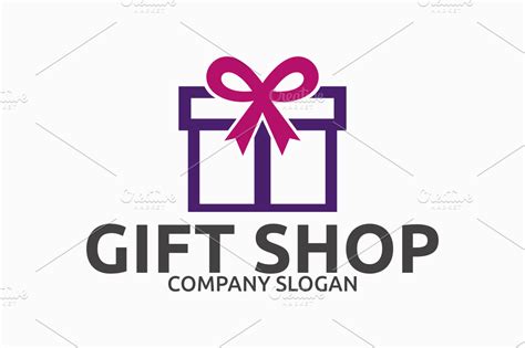 Gift Shop Logo | Creative Logo Templates ~ Creative Market