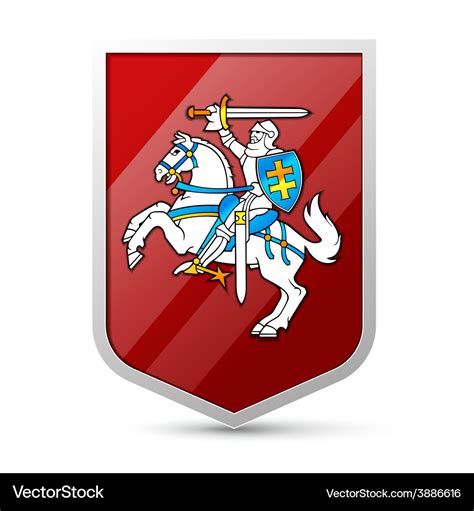 Coat of arms of Lithuania Royalty Free Vector Image