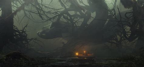 ArtStation - Spooky Swamp- Concept to illustration