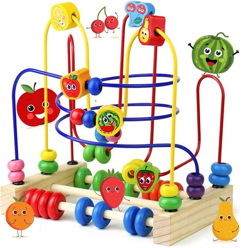 islamic toys Children Fun Toddler Baby Colorful Wooden Mini Around ...