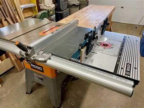 Mounting a Bosch Router Table in a Ridgid Table Saw - Mason Woodshop