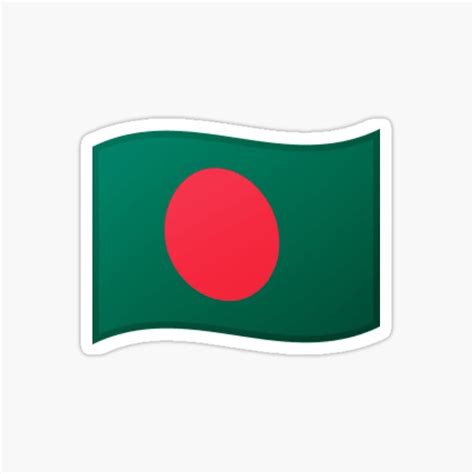 "Emoji flag Bangladesh" Sticker for Sale by Stickypegatinas | Redbubble