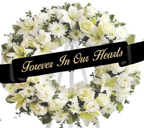 Rest In Peace Funeral Flowers Ribbon Banner | ubicaciondepersonas.cdmx ...