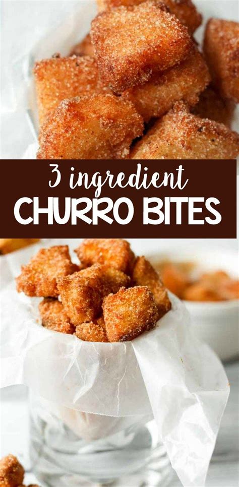 3 Ingredient Churro Bites | What Molly Made | Recipe | Churro bites, 3 ingredient desserts, Food