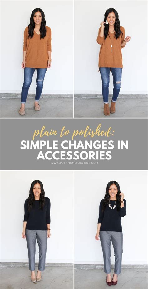 Plain to Polished: How to Pull Outfits Together With Accessories | Fashion help, Simple outfits ...