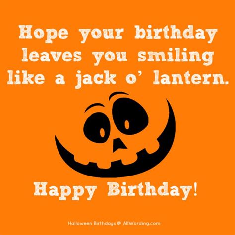 50 Fang-tastic Halloween Birthday Wishes | Happy birthday halloween, Halloween birthday ...