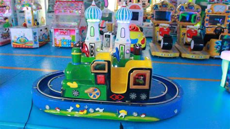 Amusement Indoor Trackless Train Attractive Electric Kiddie Ride Train ...