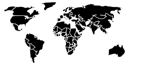 World Map Silhouette - ClipArt Best