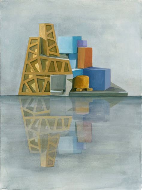 Brutalist Escape #2 Painting by claude Temin-vergez | Saatchi Art