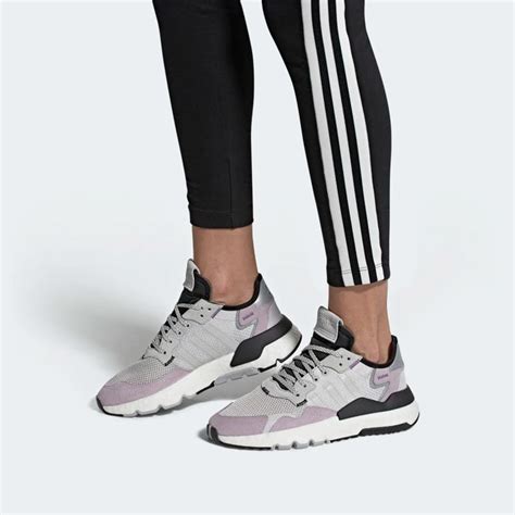 adidas Nite Jogger Shoes - Grey | adidas US | Joggers shoes, Knit shoes, Loafer shoes women