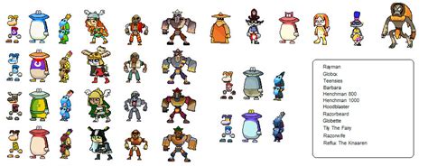 Rayman Character Sprites by Mighty355 on DeviantArt