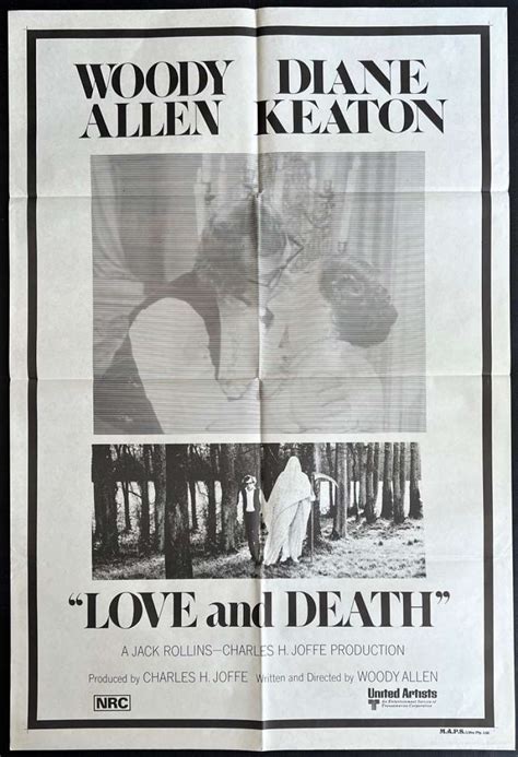 All About Movies - Love And Death Poster One Sheet Original 1975 Woody Allen Keaton