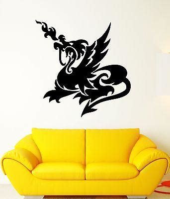 Wall Stickers Vinyl Decal Dragon Fantasy Mythological Creature Nursery ...