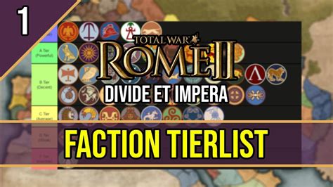 Faction Overviews and Guides - ROME 2 Total War ~ Faction Ranking TIER ...