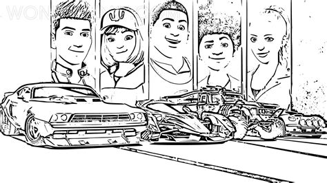 Fast & Furious Spy Racers Coloring Pages | WONDER DAY — Coloring pages ...