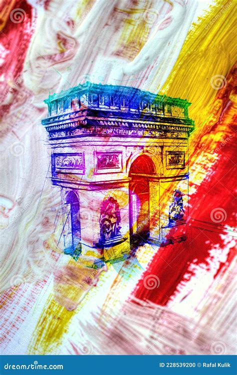 Arc De Triomphe Du Carrousel Cartoon Vector | CartoonDealer.com #86109243