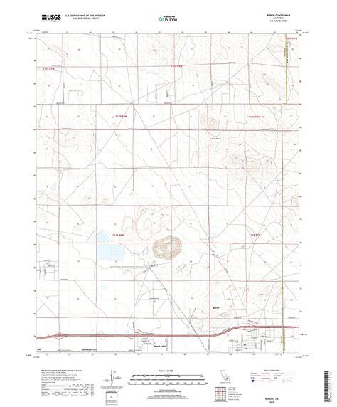 MyTopo Boron, California USGS Quad Topo Map