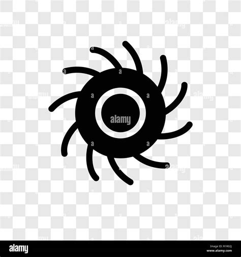 Black Hole vector icon isolated on transparent background, Black Hole ...