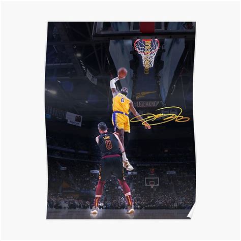 "LeBron James Posterized Dunk on Kevin Love" Poster for Sale by ...