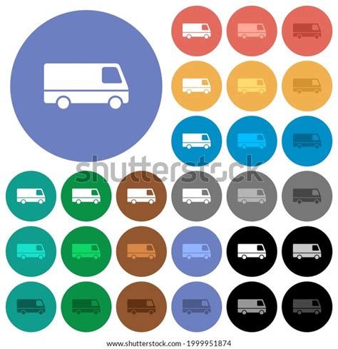 Van Side View Multi Colored Flat Stock Vector (Royalty Free) 1999951874 ...