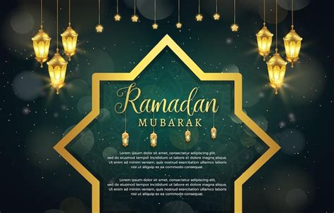 Premium Vector | Beautiful ramadan mubarak 2023 template banner with ...