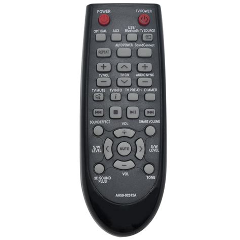 New AH59-02612A Replaced Remote Control fit for Samsung Soundbar HWH355 ...