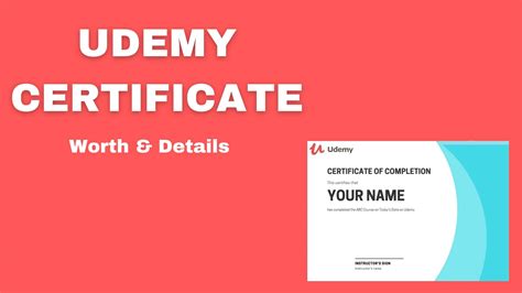 Udemy Certificate: Everything You Need To Know | 2-Study