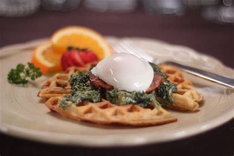 Waffles Eggs Benedict | Sara Moulton