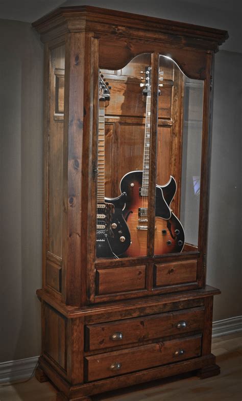 Custom Guitar Cabinet with light integrated made by Curly Woods ...