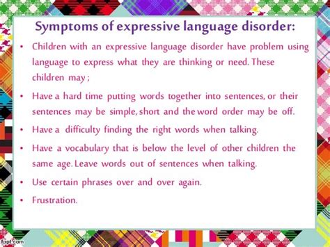 Language disorders in detail