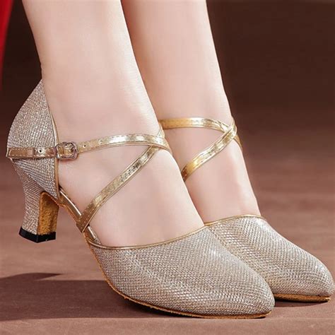 Ballroom Dance Shoes Women Ladies High Heel Latin Dancing Shoes Sneakers For Women Girls ...