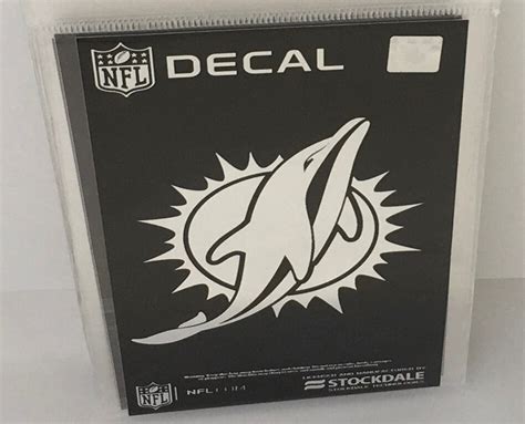 Miami Dolphins Metallic Vinyl Decal 3"x5" – CanesWear at Miami FanWear