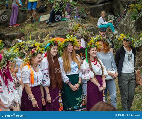 ZAPORIZHIA, UKRAINE-JUNE 21: Celebrating Kupala Night 21, 2014 I ...