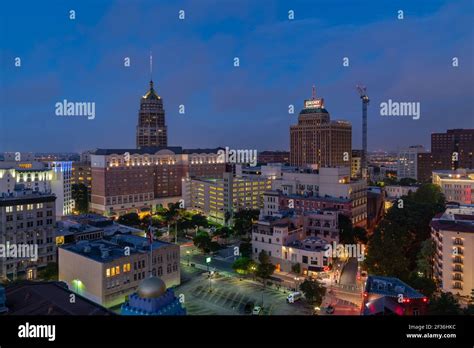 San Antonio Skyline Stock Photo - Alamy