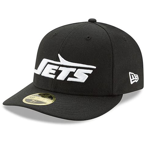 New Era New York Jets Black Retro Omaha Low Profile 59FIFTY Structured Hat