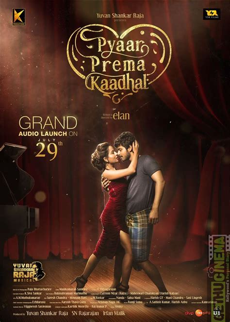 Pyaar Prema Kaadhal Movie HD Posters | Harish Kalyan, Raiza Wilson ...