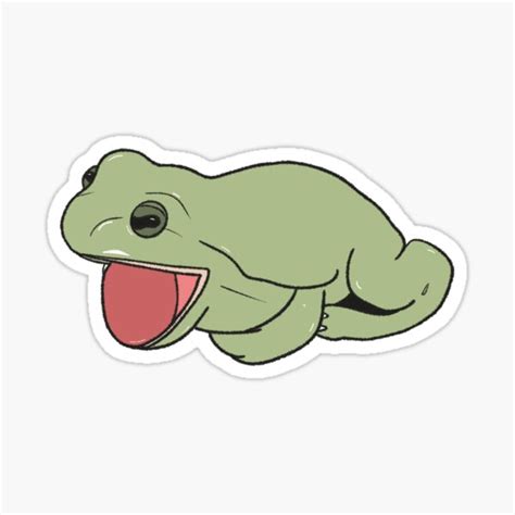 "screaming frog" Sticker for Sale by leafytoads | Redbubble