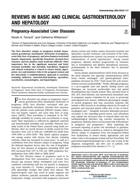 pregnancy associated liver diseases | PDF | Cirrhosis | Liver