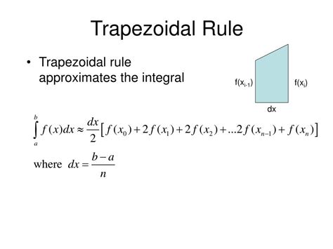 PPT - CHAPTER 4 SECTION 4.6 NUMERICAL INTEGRATION PowerPoint ...