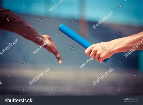 Passing The Relay Baton Stock Photo 105618116 : Shutterstock