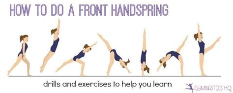 How to Do a Front Handspring | Gymnastics for beginners, Gymnastics flexibility, Gymnastics workout