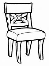 Chair Coloring Pages sketch template