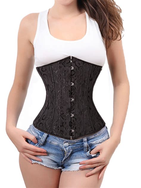 BAG WIZARD - Womens 24 Spiral Steel Boned Satin Underbust Waist ...