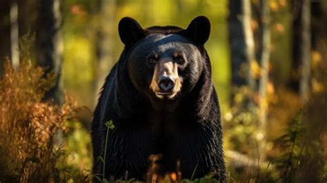 Premium AI Image | A breathtaking shot of a Black Bear his natural habitat showcasing his ...