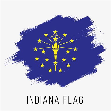 USA State Indiana Grunge Vector Flag Design Template 18811295 Vector Art at Vecteezy