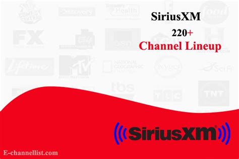 SiriusXM Channel Lineup 2024 [Satellite Radio] - E-channellist