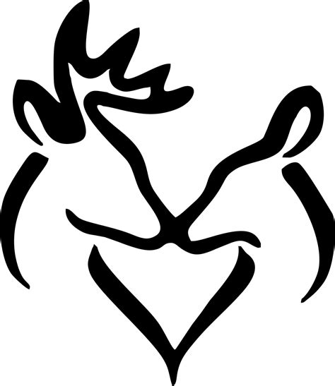 Snuggling Buck Doe Vinyl | Deer silhouette, Deer stencil, Buck and doe