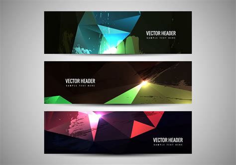 Free Vector Colorful Headers 108601 Vector Art at Vecteezy