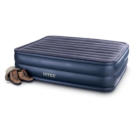 Intex Queen Air Bed Mattress with Built-In Electric Pump - 115699, Air Beds at Sportsman's Guide